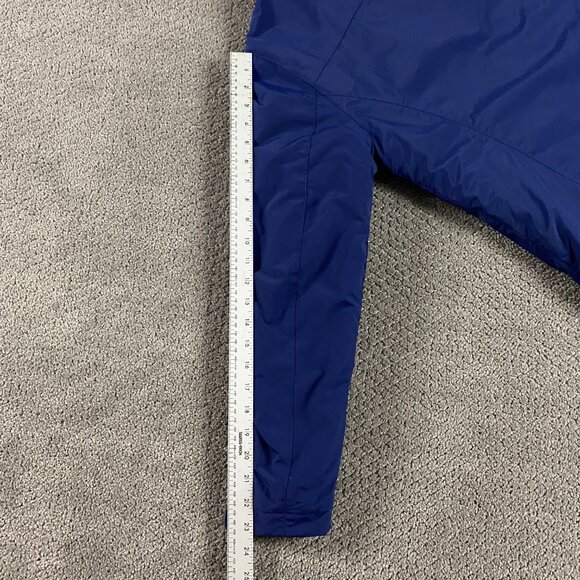 LL Bean Jacket Women's Small Blue Full Zip Fleece Lined Nylon Winter O GBP9 - Picture 15 of 16